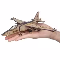 پازل چوبی فکری سه بعدی مناسب هدیه بهکات طرح جنگنده سوخو