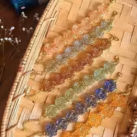 دستبند ژله ای گل رز