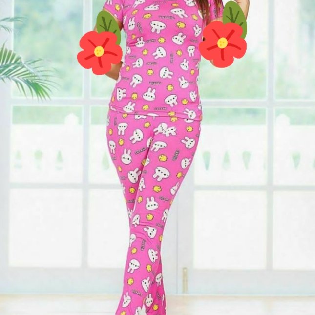 تیشرت و شلوار ست زنانه مدل عروسکی (تایلندی)