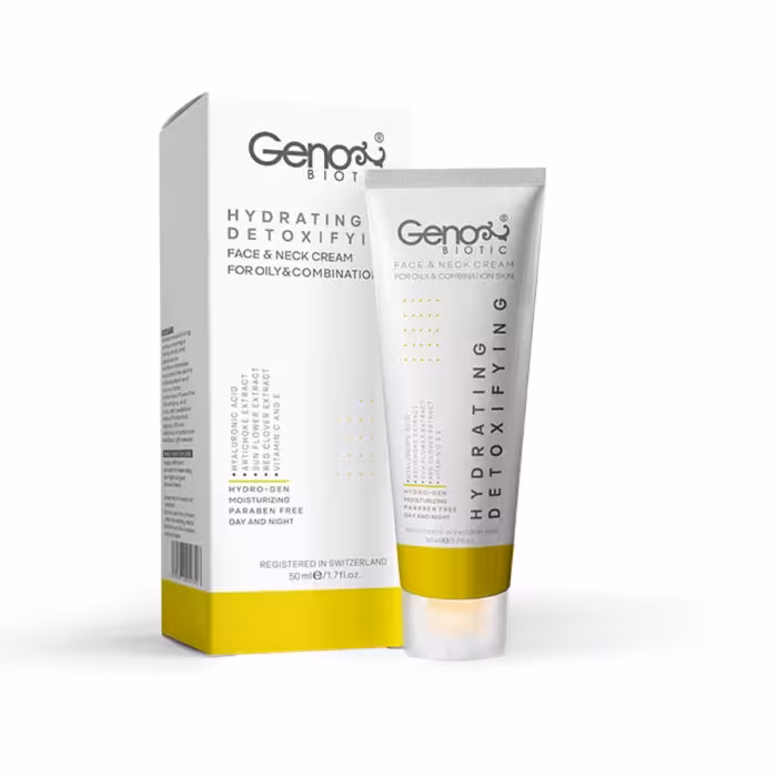 کرم رطوبت رسان پوست چرب و مختلط ژنو بایوتیک حجم50mL