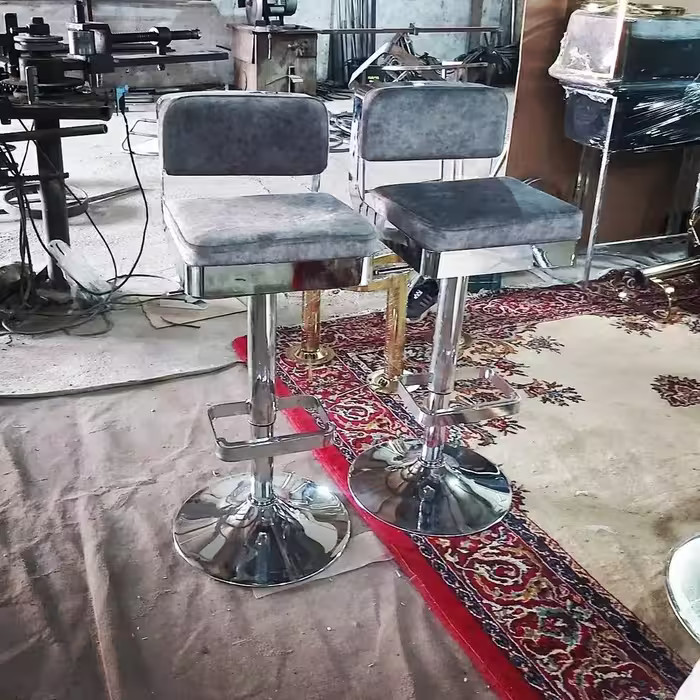 صندلی اپن جزیره پیشخوان کانتر صندوق مدل تیگو کروم (پس کرایه)