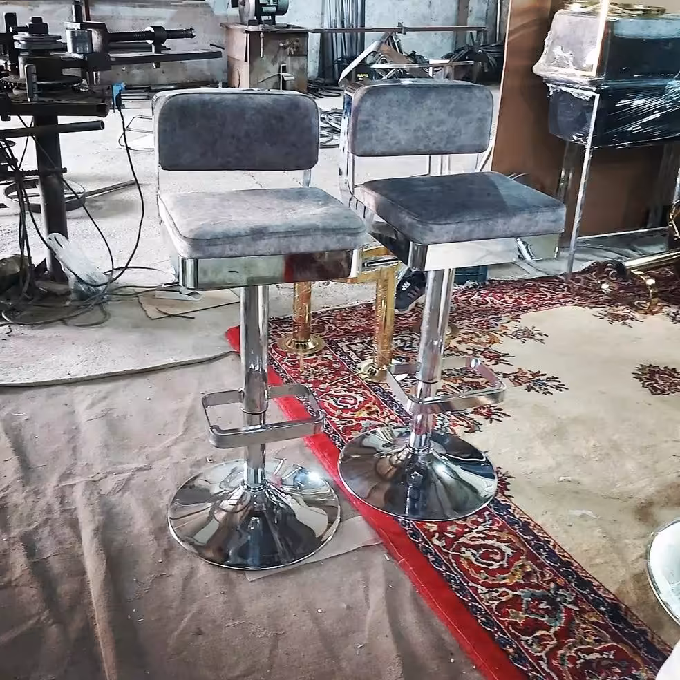 صندلی اپن جزیره پیشخوان کانتر صندوق مدل تیگو کروم (پس کرایه)