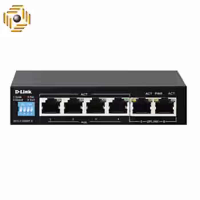 سوییچ 6 پورت POE دی-لینک مدل DES-F1006P-E