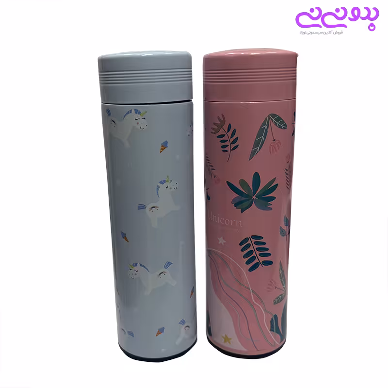 فلاسک استیل طرح اسب حجم 300 میلی لیتر | سیسمونی بدو نی نی