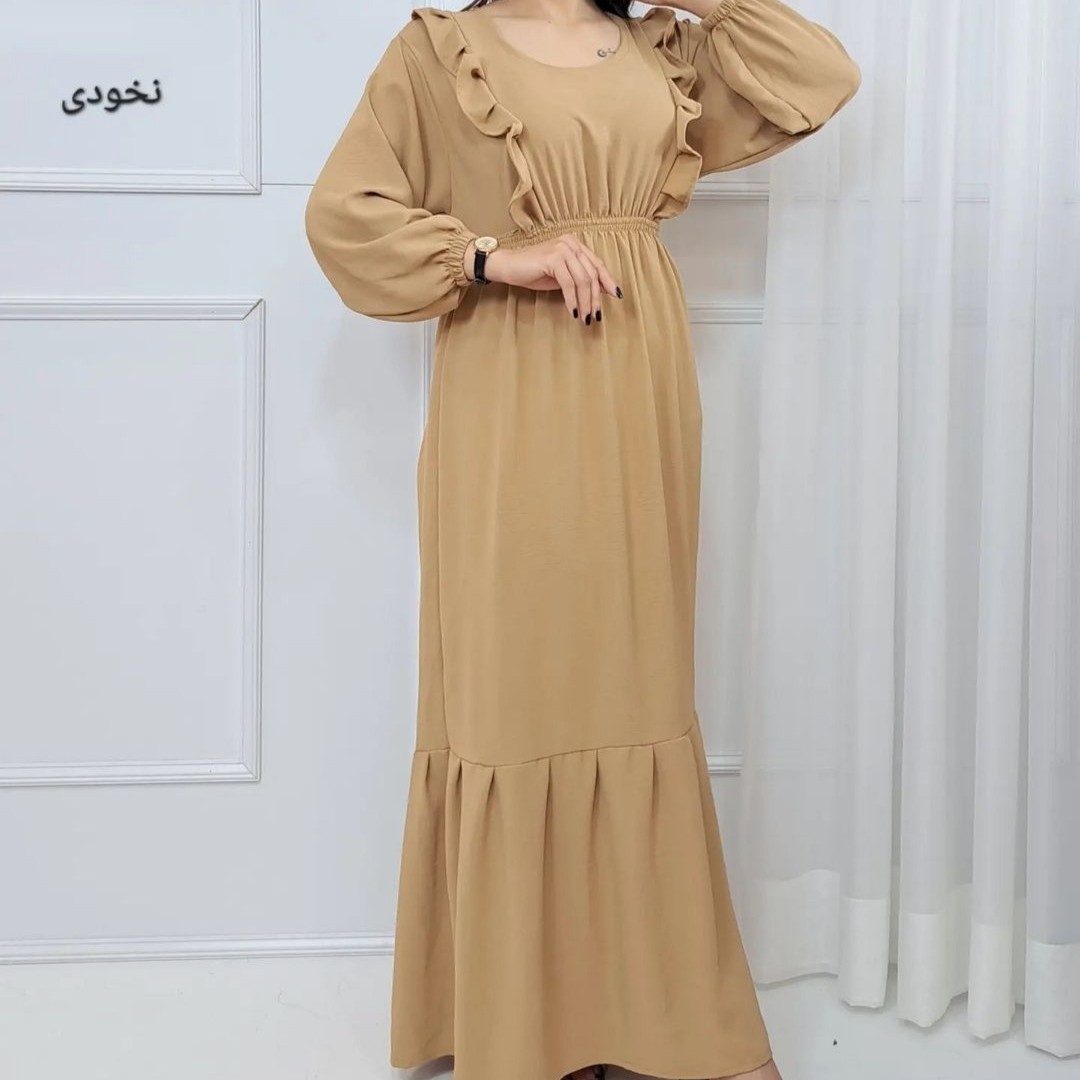 پیراهن مهتاب
پیراهن ابروبادی کاملا بلند و پوشیده در10 رنگ
فری سایز مناسب 40تا46
کد397