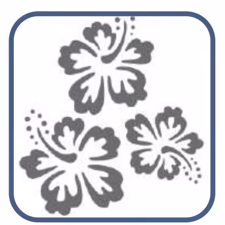 شابلون طرح گل کد 158 سایز 20 در 30