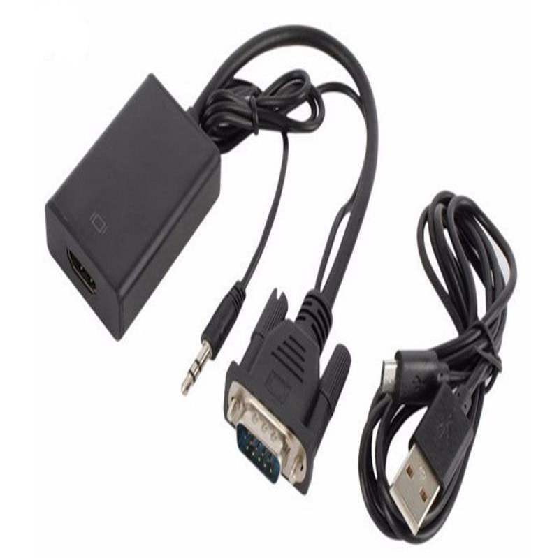 مبدل VGA به HDMI همراه با انتقال صدا سیم دار
