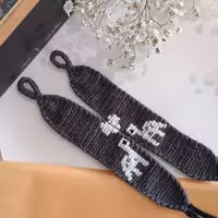 دستبند دوستی ست با طرح دایناسور( محصول کاملا دستبافت )