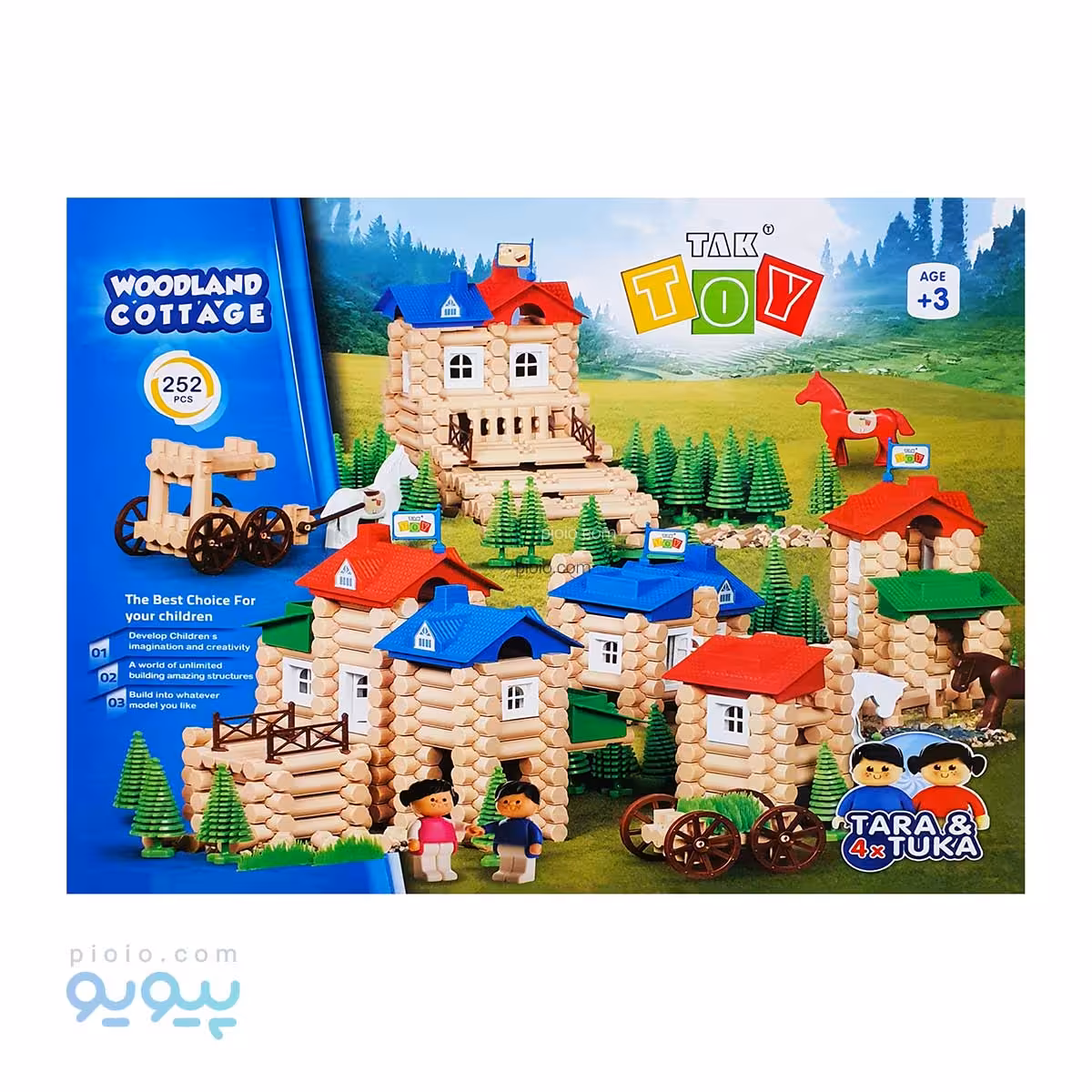 لگو خانه جنگلی ارابه دار 252 قطعه