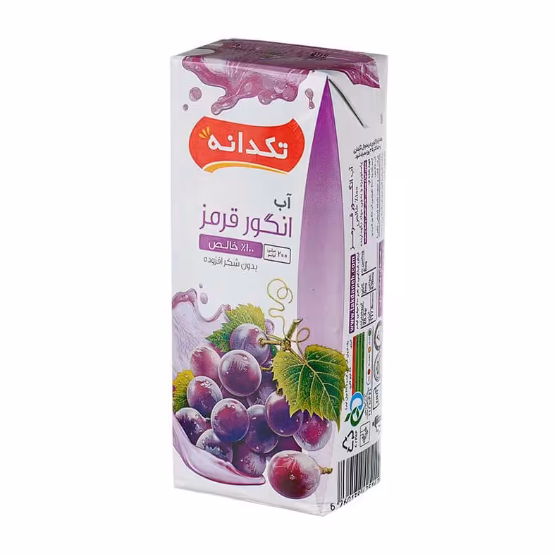 آبمیوه انگور قرمز تکدانه 200 میلی لیتر
پک 3 عددی