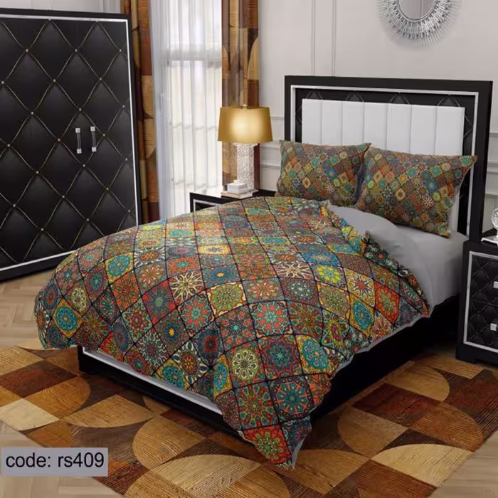 سرویس روتختی 2 نفره تنسل چاپی برندترک لند(Turk Land) rs 409