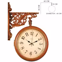 ساعت دیواری دو طرفه مدل WD-971 رنگ WAL