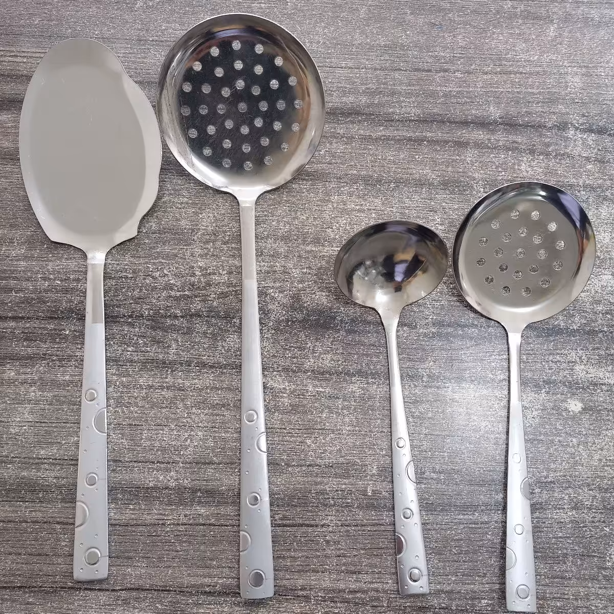 کفگیر و ملاقه یونیک لایف طرح حبابی 