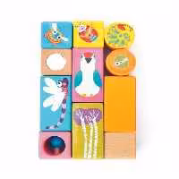 پازل چوبی مگنتی اوپس طرح پرستو و سنجاقک Oops Easy-Play & Ring