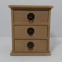 دراور سه کشوی چوبی (ام دی اف) اندازه کلی 20در17در13 سانت