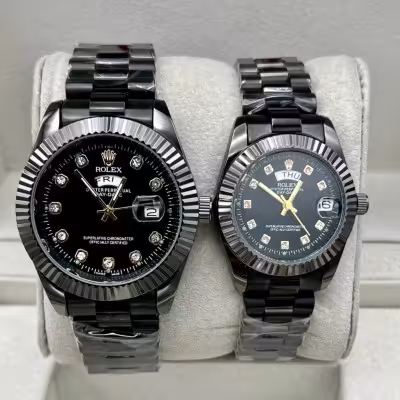 ست ساعت زنانه و مردانه رولکس 14274 در سه رنگ