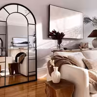 آینه قدی چوبی الف طرح تاج 60-W-160