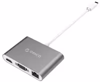 هاب Type-C به VGA/HDMI/RJ45/Type-C/Type-A اوریکو مدل RCNB