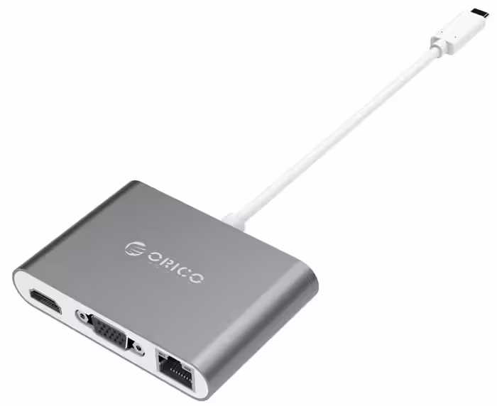 هاب Type-C به VGA/HDMI/RJ45/Type-C/Type-A اوریکو مدل RCNB