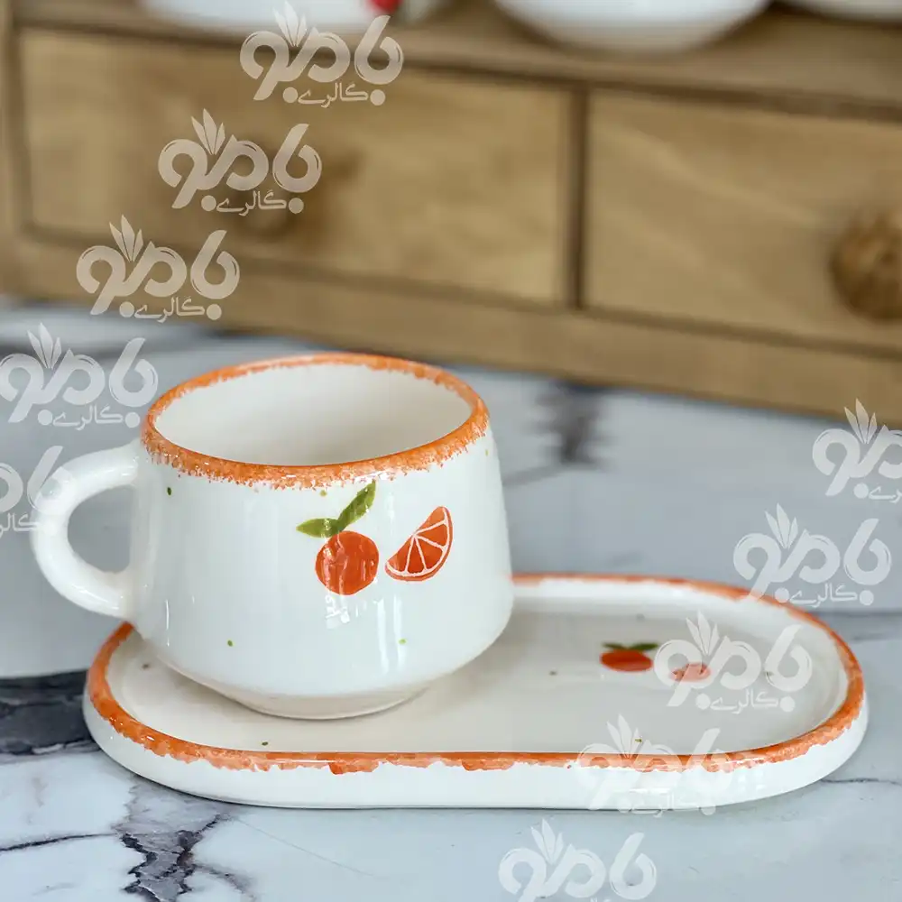 فنجان و زیره سرامیکی مخروطی پرتغال