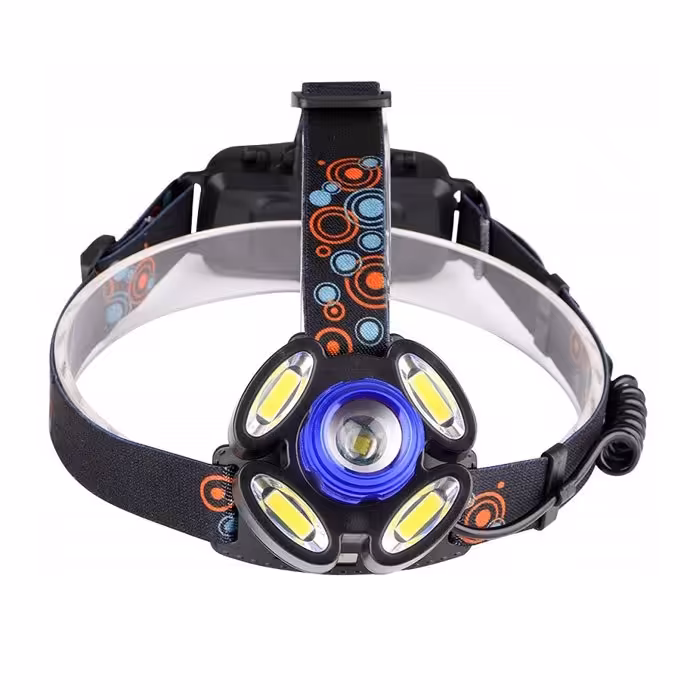 چراغ پیشانی هدلایت مدل rotary zoom پنج لامپ 