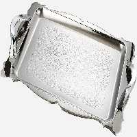 سینی استیل گلدار بزرگ نیوهوم کد: NH08-1214