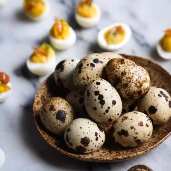 تخم بلدرچین ارگانیک تازه 96عددی (در بسته های 12تایی)