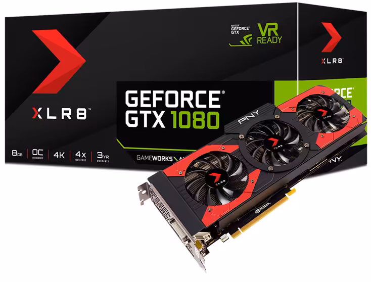 کارت گرافیک پی ان وای مدل GTX 1080 XLR8 Gaming OC با حافظه 8 گیگابایت