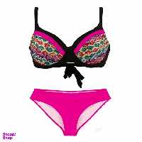 مایو شنا زنانه دو تکه بیکینی Fashion Concept- NZD رنگ صورتی