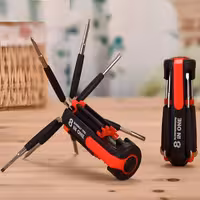 پیچ گوشتی 8 کاره چراغ قوه دار