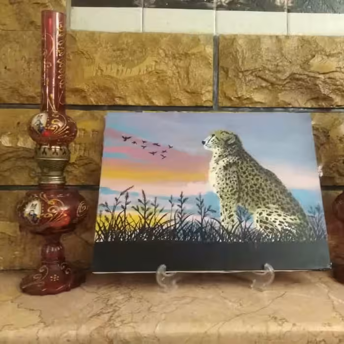 تابلونقاشی یوزپلنگ ایرانی