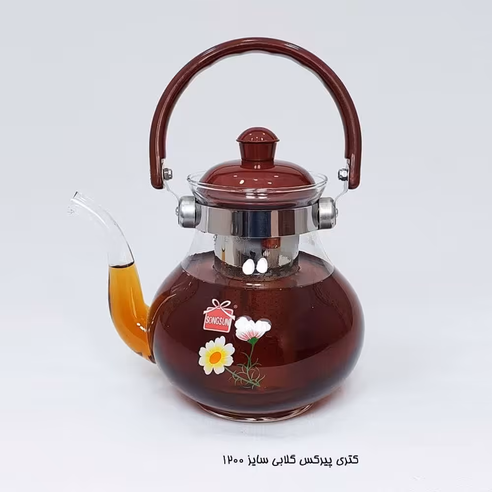 کتری پیرکس 1200 گلابی SONGSUNG شعله مستقیم