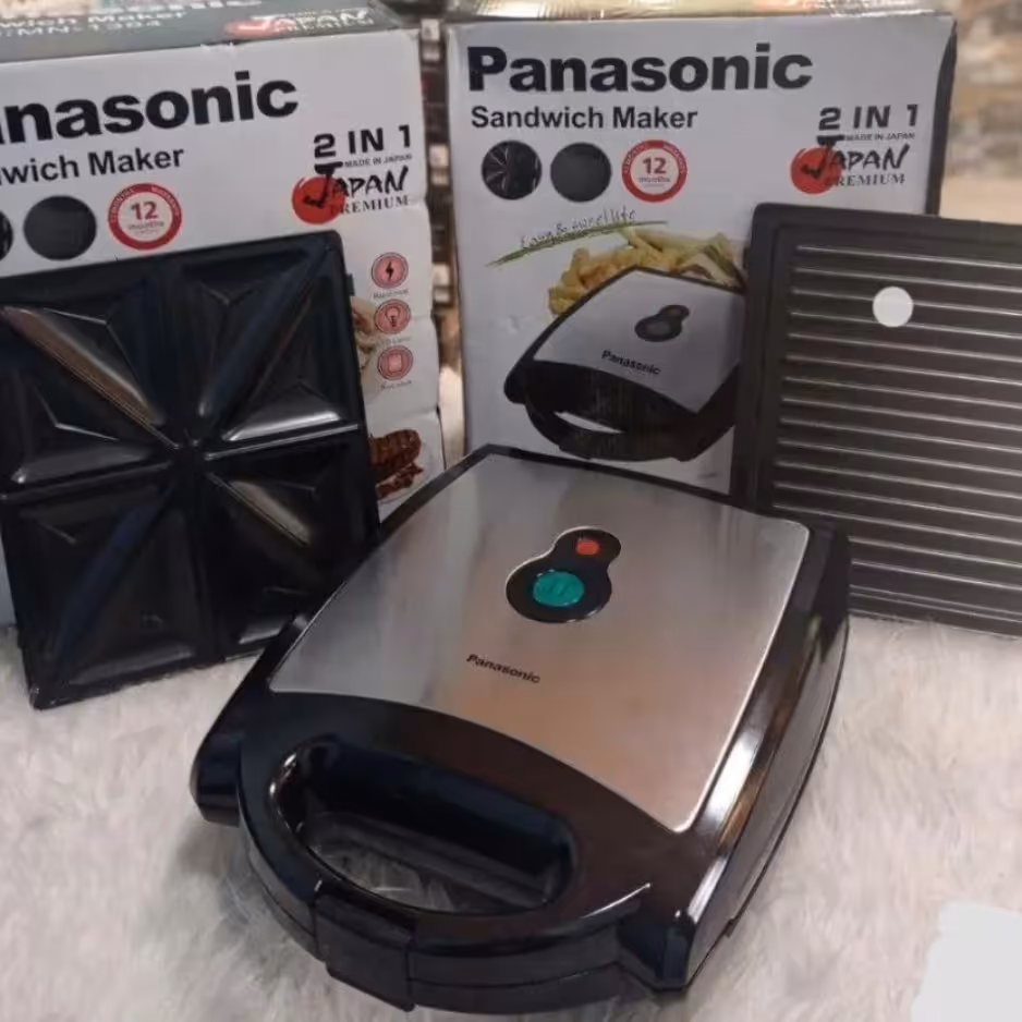 ساندویچ ساز و گریل 2 صفحه بزرگ  پاناسونیک 1385  گارانتی 18 ماه شرکتی