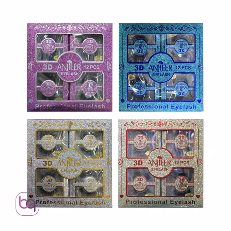 قیمت و خرید مژه مصنوعی سه بعدی آنجیر Anjieer نوع 1 - در 4 شماره - بانه گالری