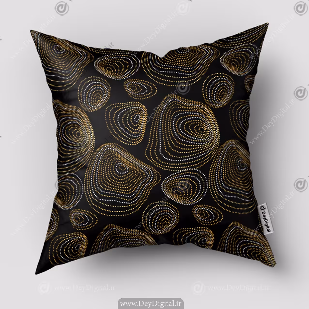 کوسن مدرن مشکی طلایی SM-14902