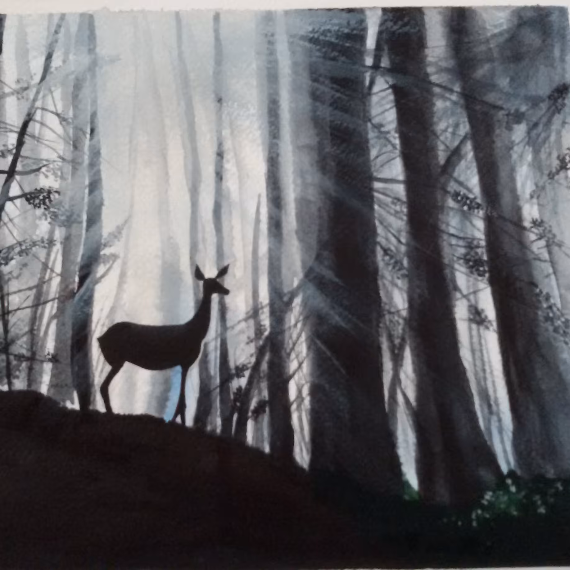 نقاشی منظره آبرنگ