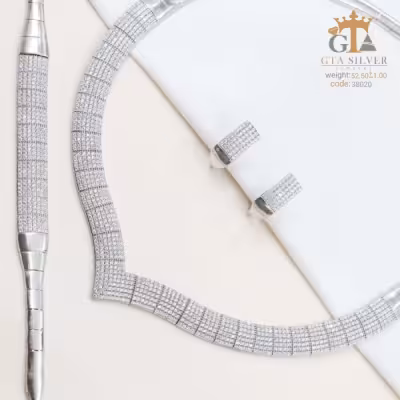 سرویس نقره اصل طرح تنیسی مدل هفتی هشتی جدید کد 38020