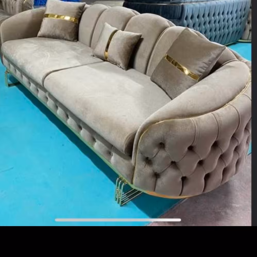 مبل چستر راحتی راپوت شامل2عدد کاناپه سه نفره و2عدد تک‌نفره جنس چوب و فلز  هزینه ارسال به صورت پس کرایه ودرمقصد 