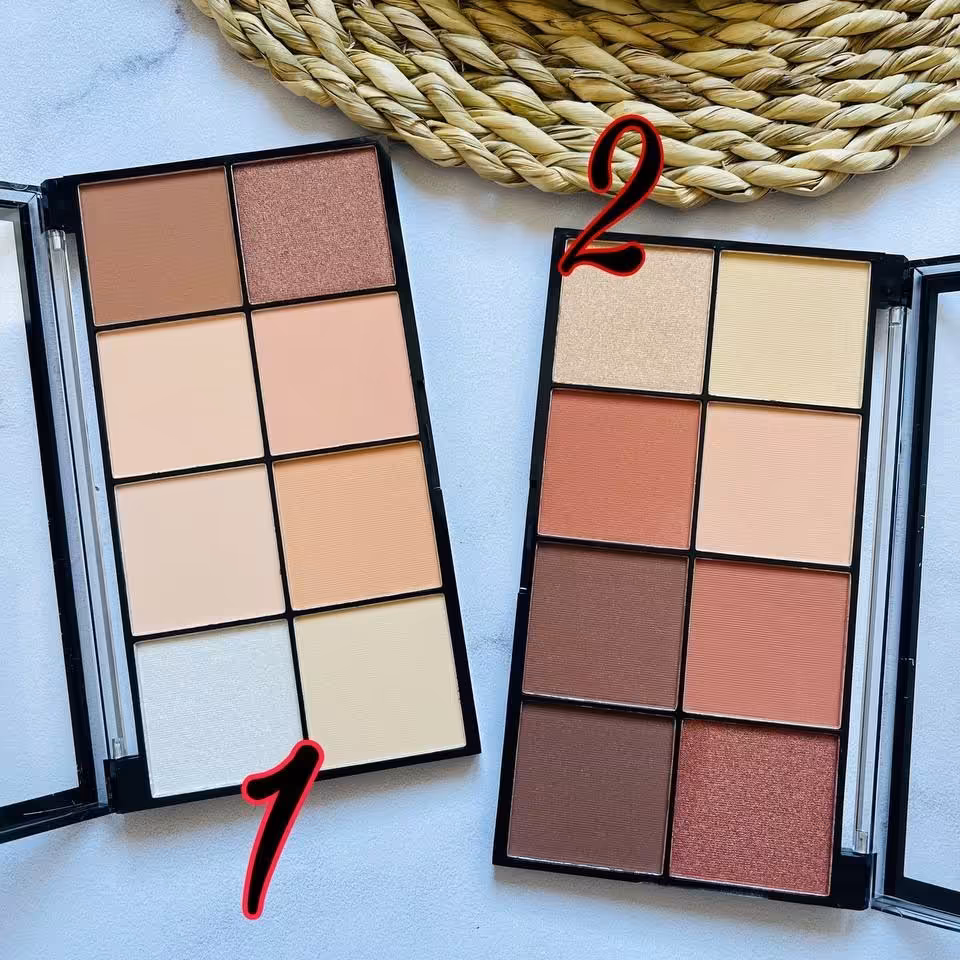 پالت کانتور و هایلایتر  برند دودوگرل  (بعد از خرید شماره مورد نظر را اعلام کنید)