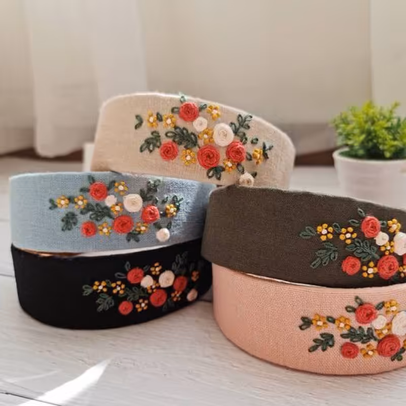 تل پهن گلدوزی شده