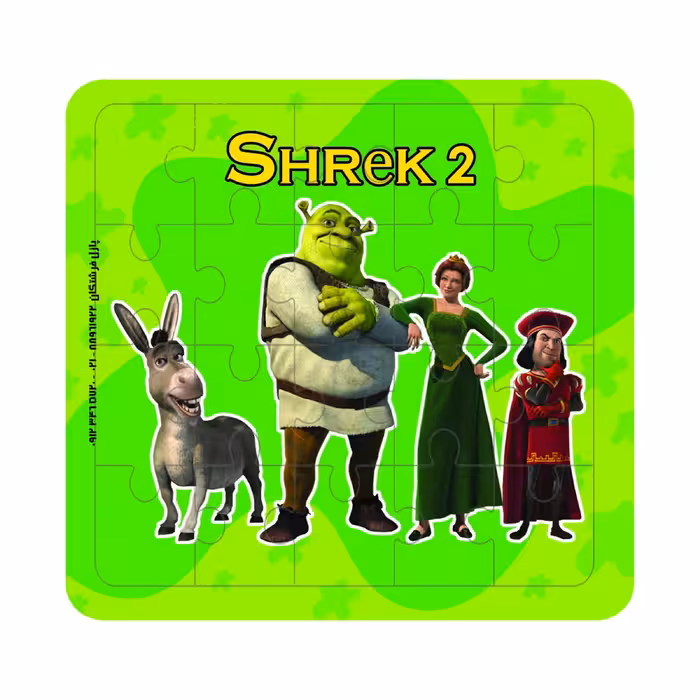 پازل 20 تکه خشتی همراه منچ طرح شرک انتشارات فرشتگان