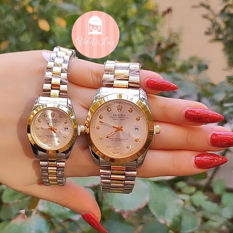ساعت مردانه و زنانه  دیت جاست رولکس موتور ژاپن Rolex datejust