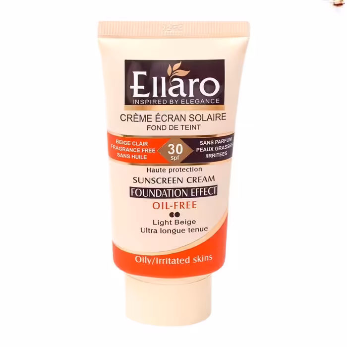 کرم ضدآفتاب الارو رنگی spf30 مناسب پوست های چرب رنگ بژ روشن حجم 40میل