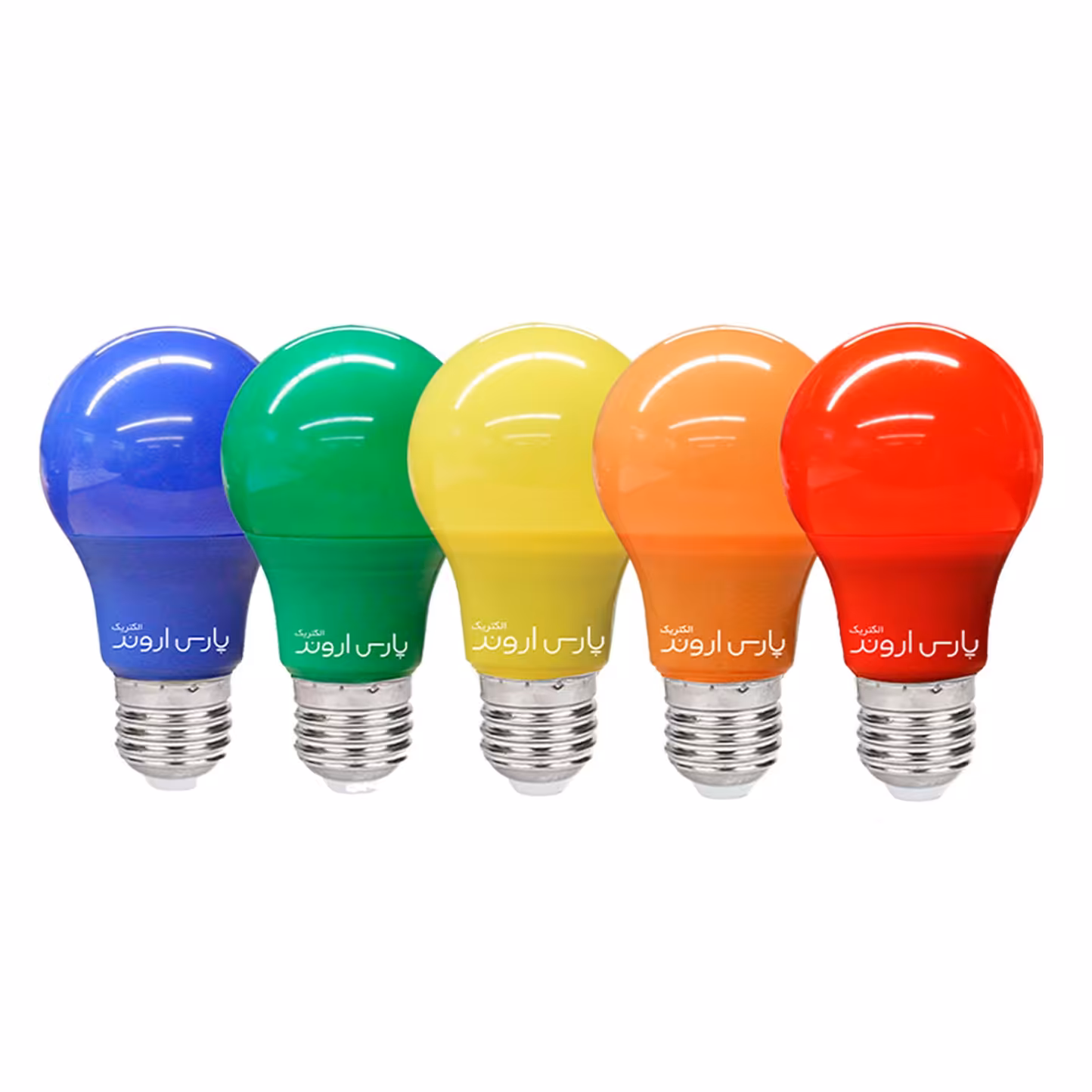 لامپ ال ای دی 9 وات نارنجی پارس اروند  استاندارد با گارانتی چیپ رنگی
