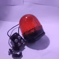 آژیر با چراغ گردون  4صدا  باطری 