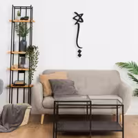 استیکر دیواری هیچ 204 چوبین از جنس چوب MDF - استیکر چوبی