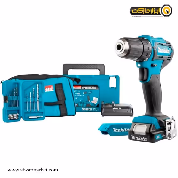 کیت دریل شارژی ماکیتا لیتیوم 12 ولت مدل DF333DSAX6