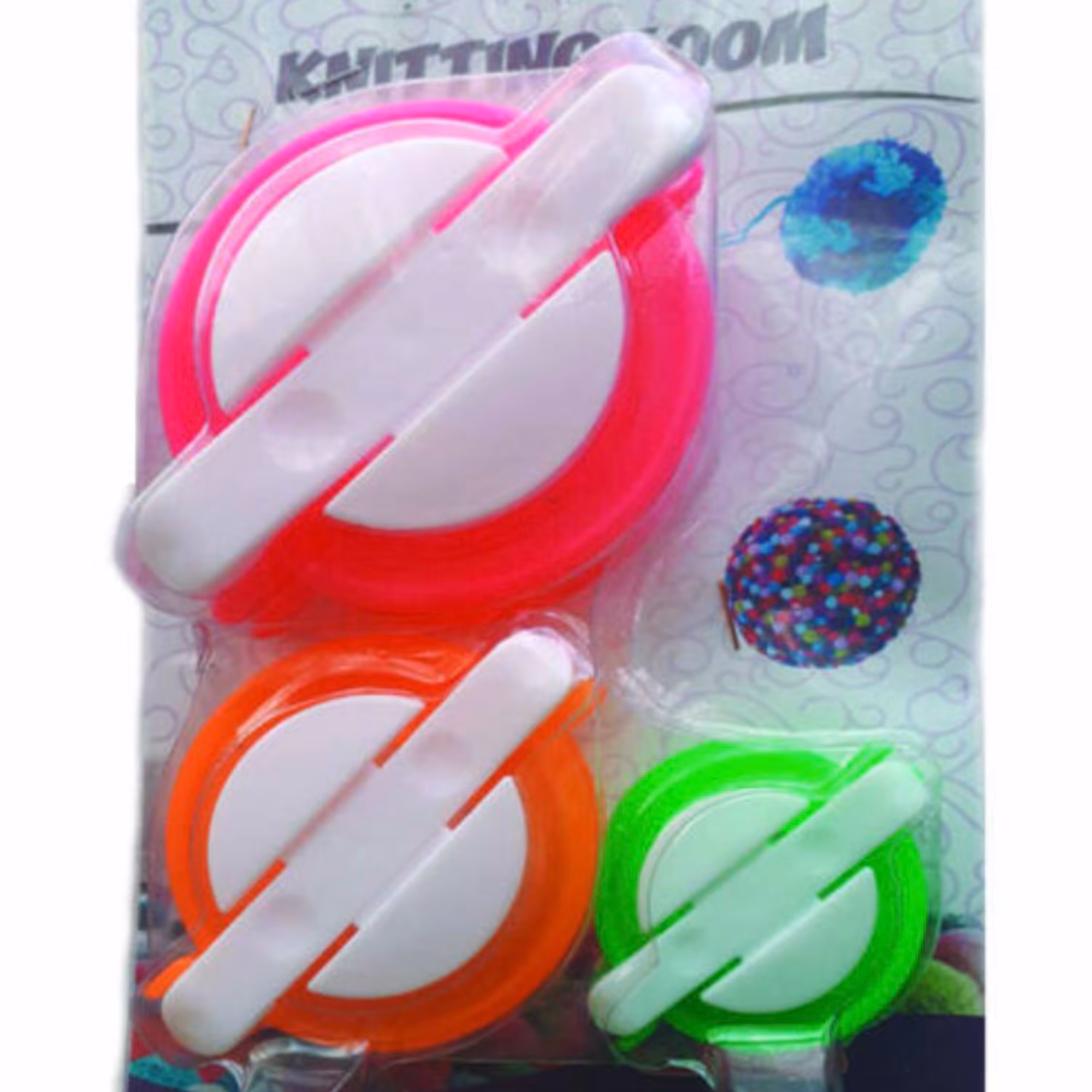 دستگاه منگوله زن (پوم پوم زن) مجموعه 3عددی