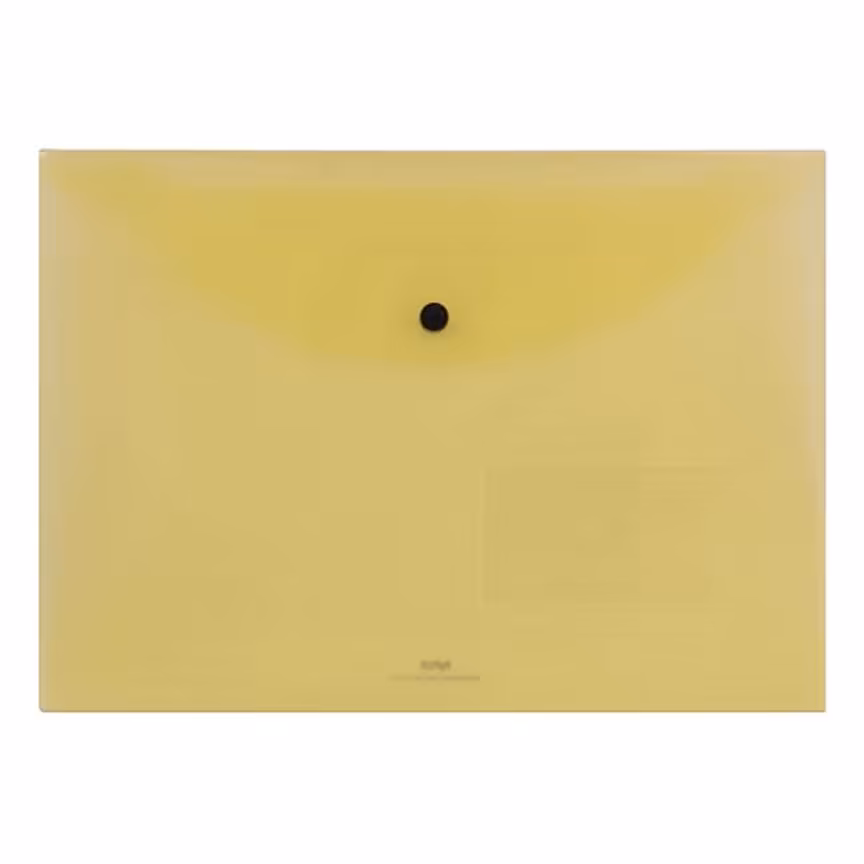 پوشه دکمه دار  آ4 شفاف پاپکو A4_116BTبسته ی 10 عددی