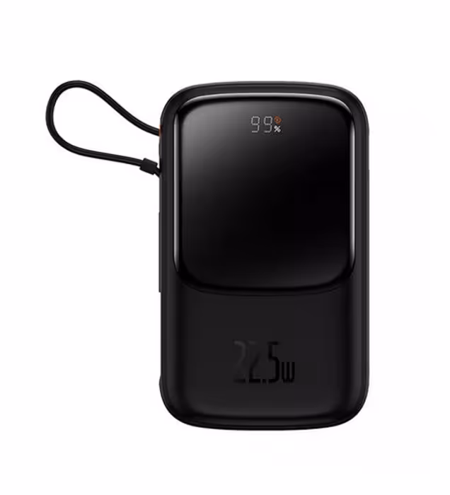 پاوربانک باسئوس مدل Qpow Pro PPQD020101 22.5w ظرفیت 10000 میلی آمپر ساعت